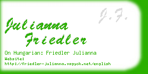 julianna friedler business card
